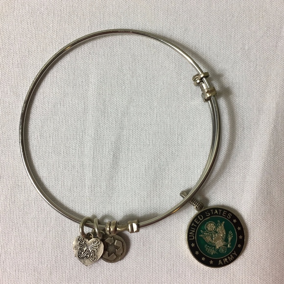 U.S. ARMY 7" Slide Charm Bracelet - by Angelica - Picture 3 of 8